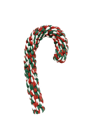 Candy Cane 8" Rope Dog Toy