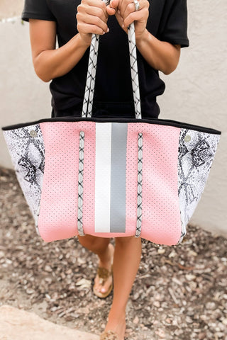 Neoprene Tote & Zipper Pouch-Heather