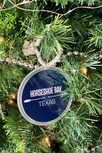 Horseshoe Bay, Texas Round Christmas Ornament