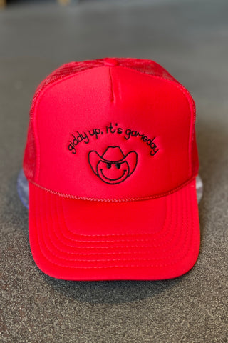 Gameday Trucker Hat - Red & Black