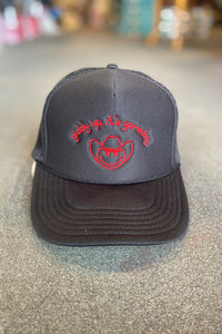 Gameday Trucker Hat - Black & Red