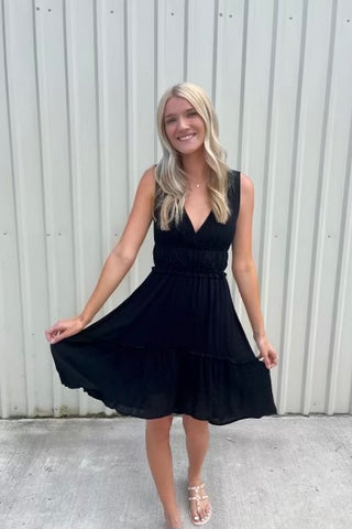 Bohemian Sleeveless Tank Hi Low Knee Length Dress