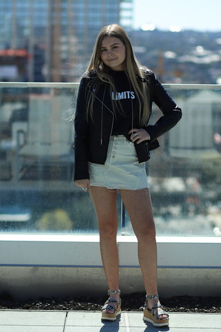 Denim A-Line Skirt